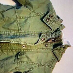Green toddler hooded utility jacket
